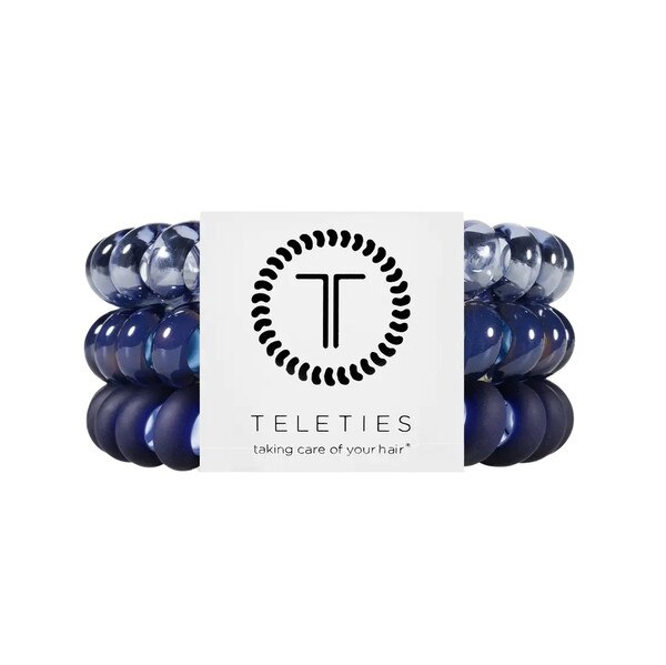 Teleties 3 pack large hair tie bands nightfall color